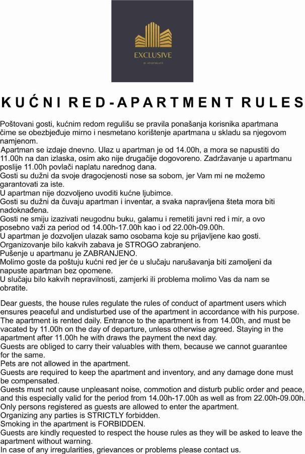 Exclusive Bl Apartments Баня Лука Екстериор снимка